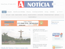 Tablet Screenshot of jornalanoticia.com.br